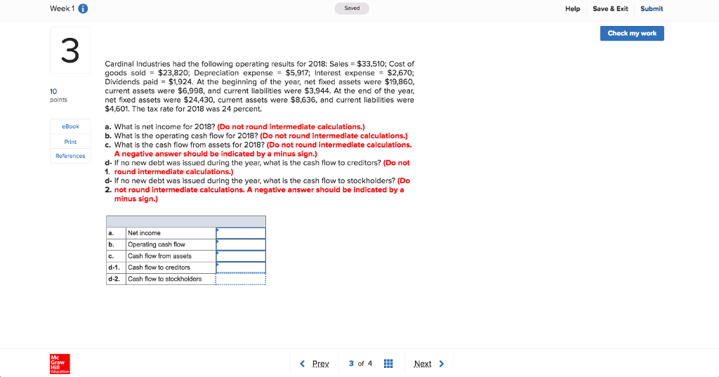  Week 1 Saved Help Save & Exit Submit Check my work
