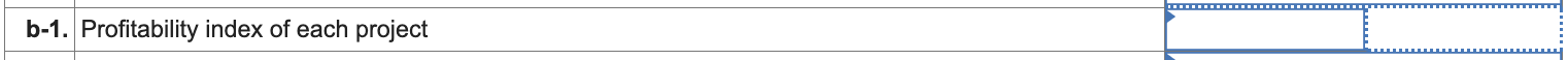 B with the following cash flows: a-1. What is the NPV of