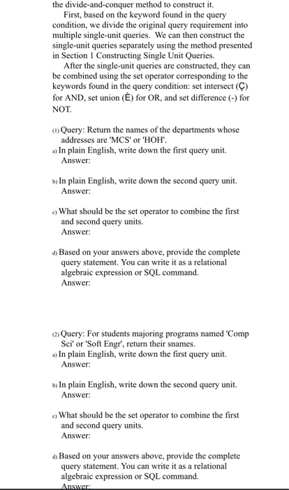  the divide-and-conquer method to construct it. First, based on the keyword