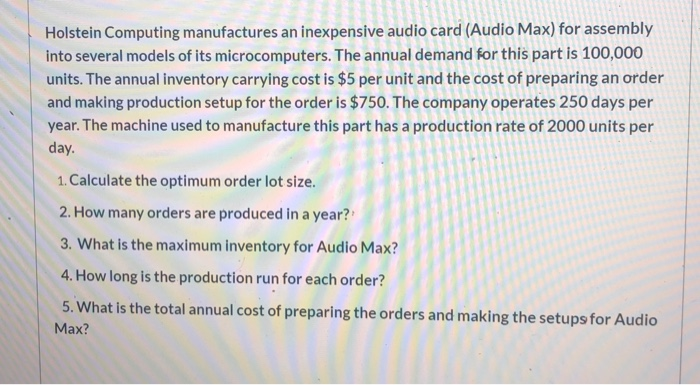  Holstein Computing manufactures an inexpensive audio card (Audio Max) for assembly