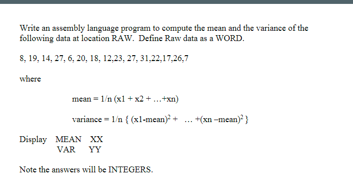 I need this to be done for .86 processor MASM , and