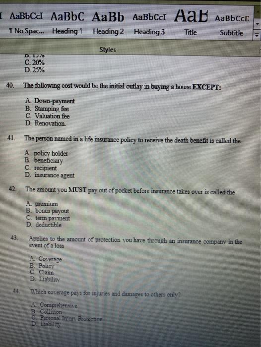  cal AaBbc AaBb I No Spac... Heading 1 Heading 2 Heading