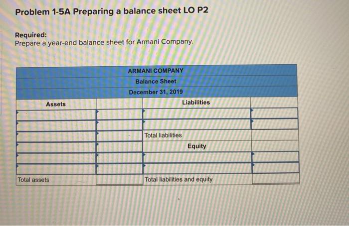 the following items and amounts. Cash Accounts receivable Supplies Equipment Accounts payable