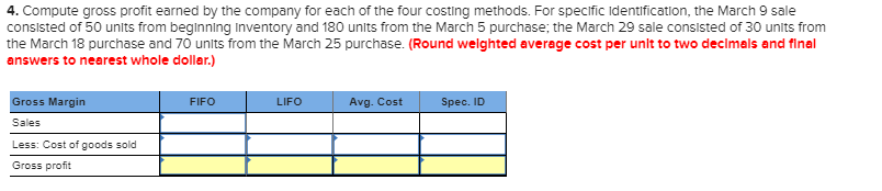 Acquired at Cost 70 units@$50.40 per unit 210 units $55.40 per unit