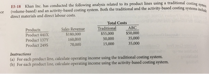  traditional c system ce and an activity-based costing system. Both the