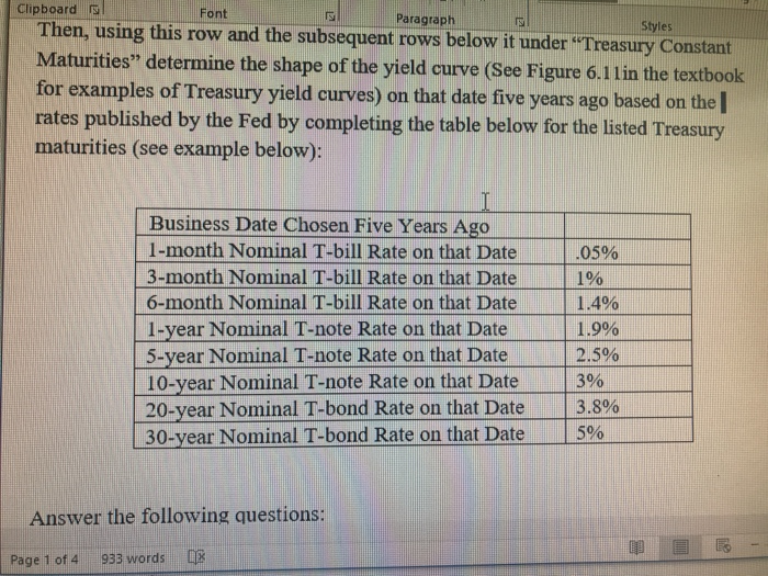  Paragraph Clipboard Font Styles Then, using this row and the subsequent