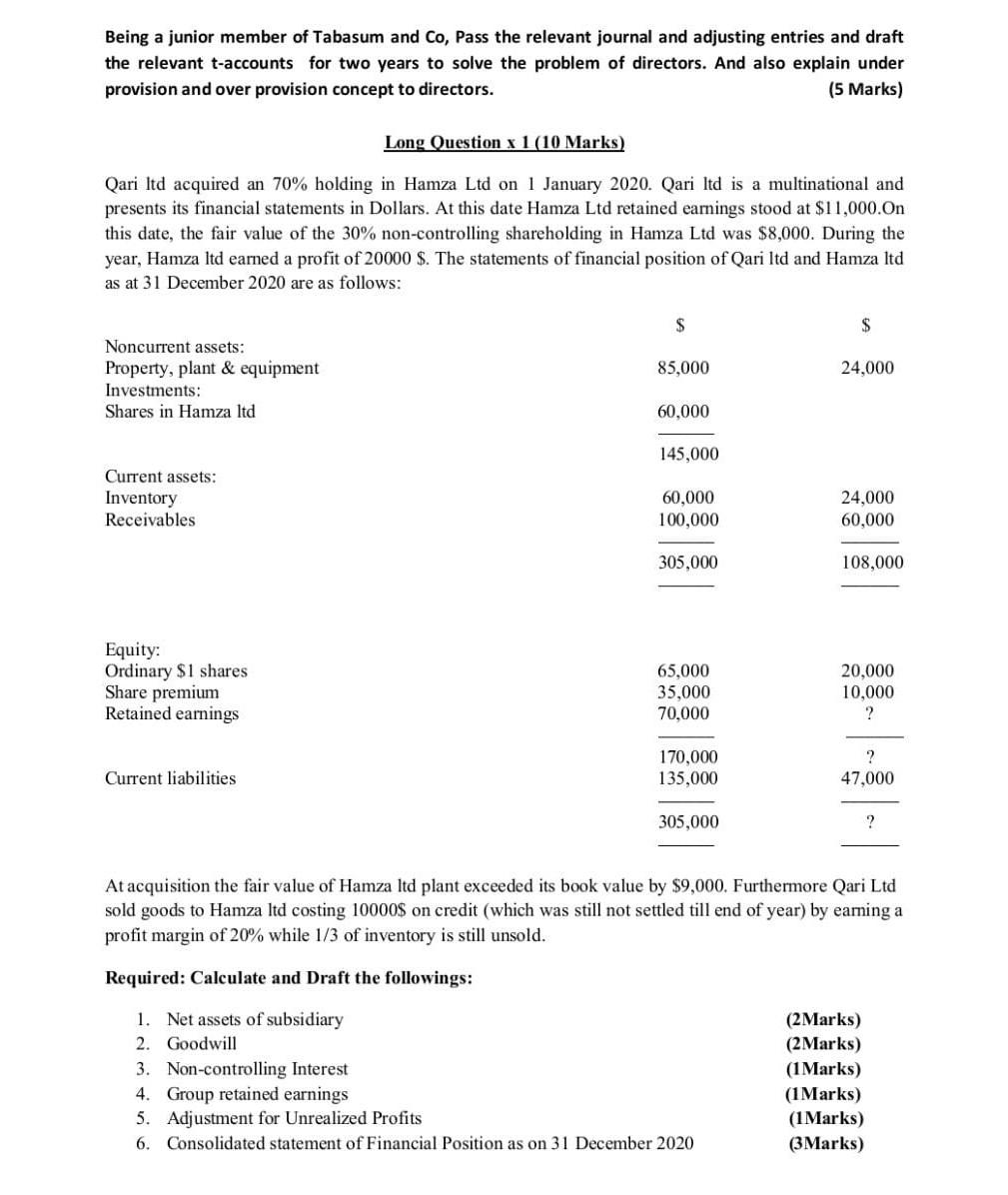 Answer this question... as soon as possible.... with proper calculations and