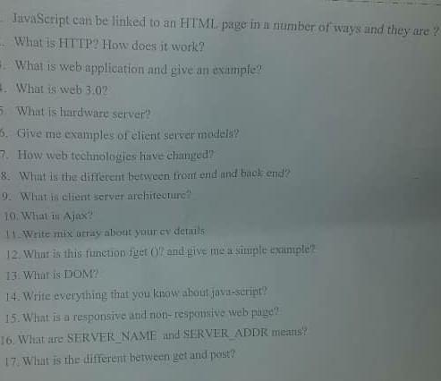  answer briefly JavaScript can be linked to an HTML page in