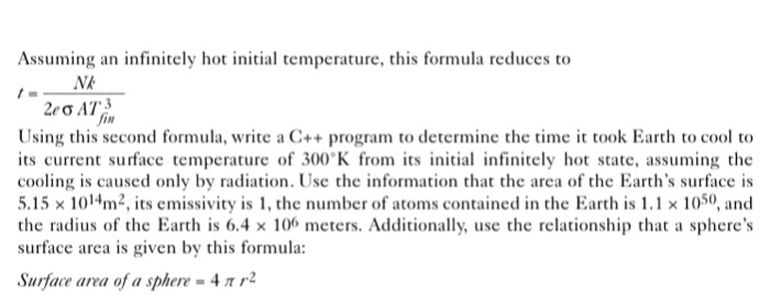 t takes for a spherical object to cool from an initial temperature