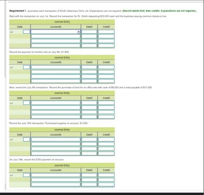 Ltd. completed the following transactions: (Click the icon to view the transactions.)