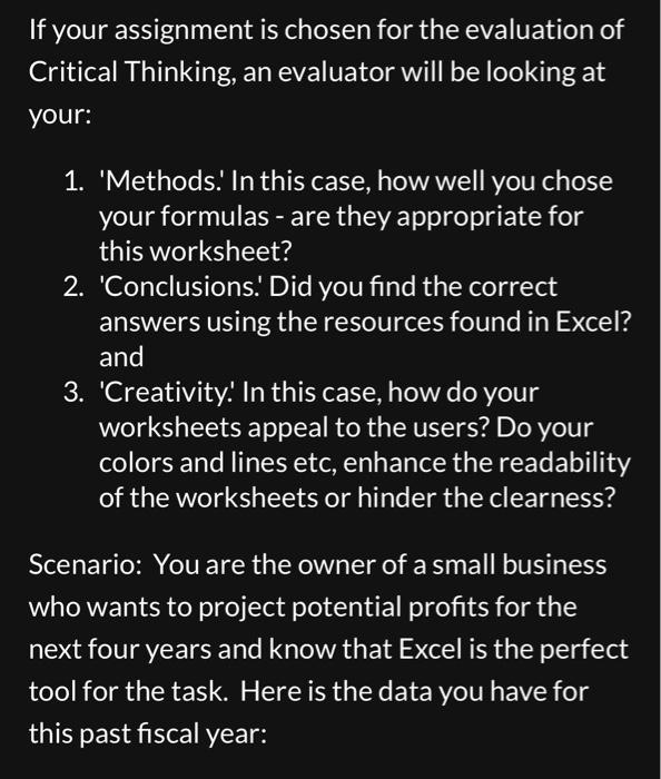 please help if possible If your assignment is chosen for the evaluation