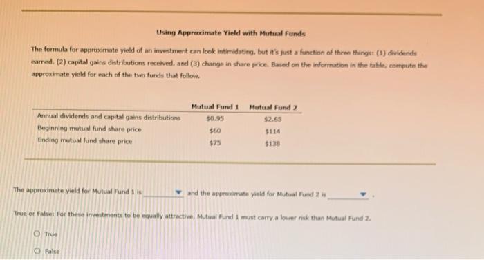  drop downs are:first question- 4.56%; 23.63%; 19.90%; or 21.15% second question-