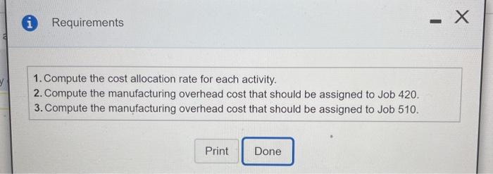 expected to use 3,100 parts require 25 setups, and consume 2 400