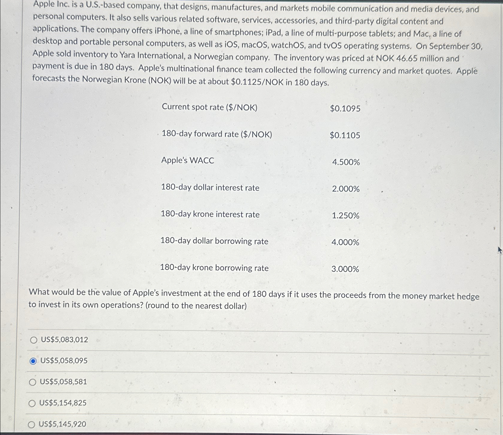  Apple Inc. is a U.S.-based company, that designs, manufactures, and markets