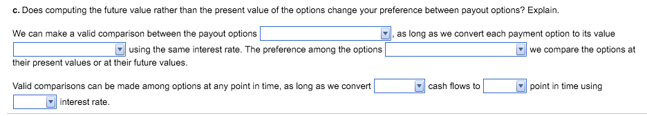 in time, at the future point in time, at the present point