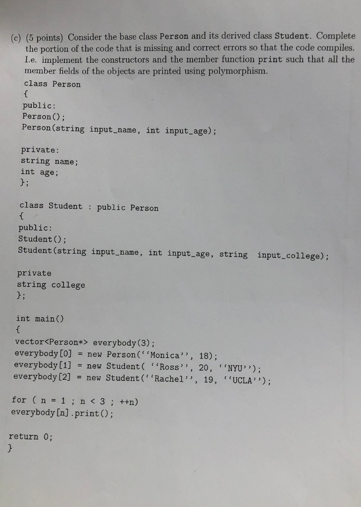 Please help me fix my code. It won't print the names. C++