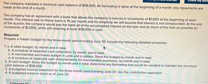 company has done very little in the way of budgeting and at