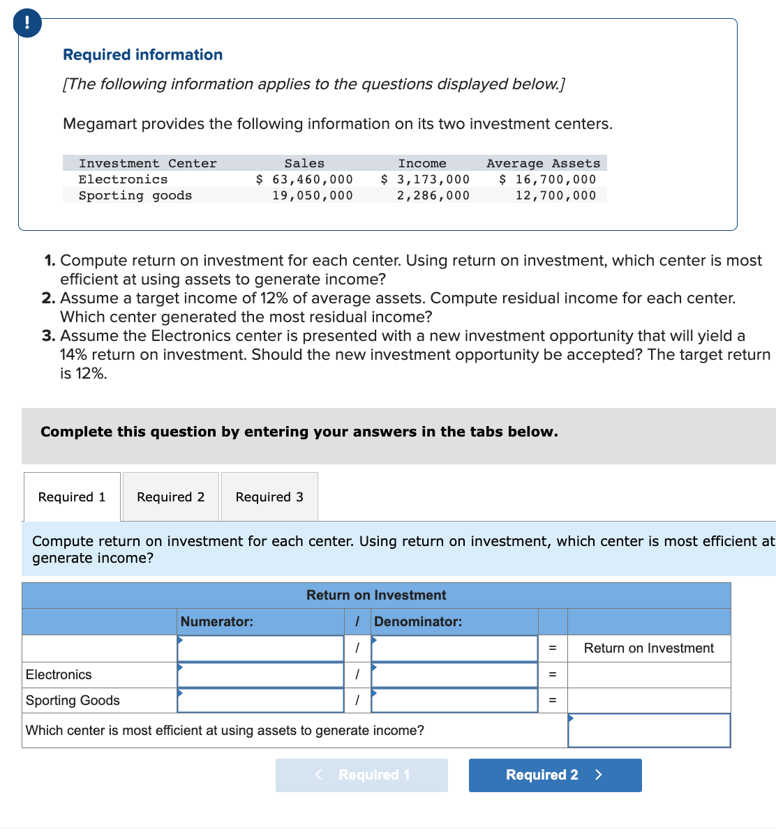 CH22.9GP Please answer this question. Thank you. Required information [The following information