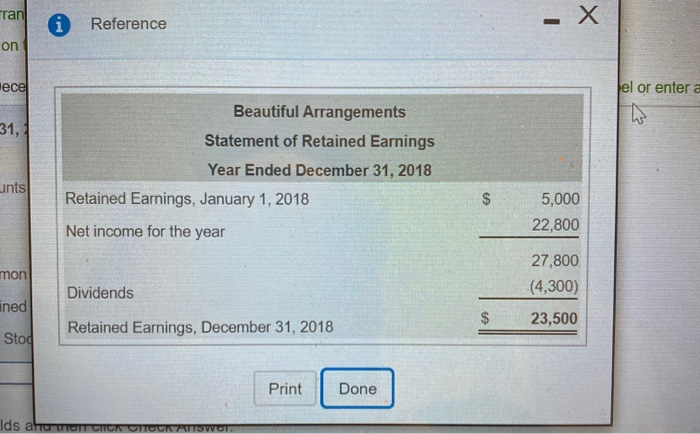 just completed operations for the year ended December 31, 2018. This is