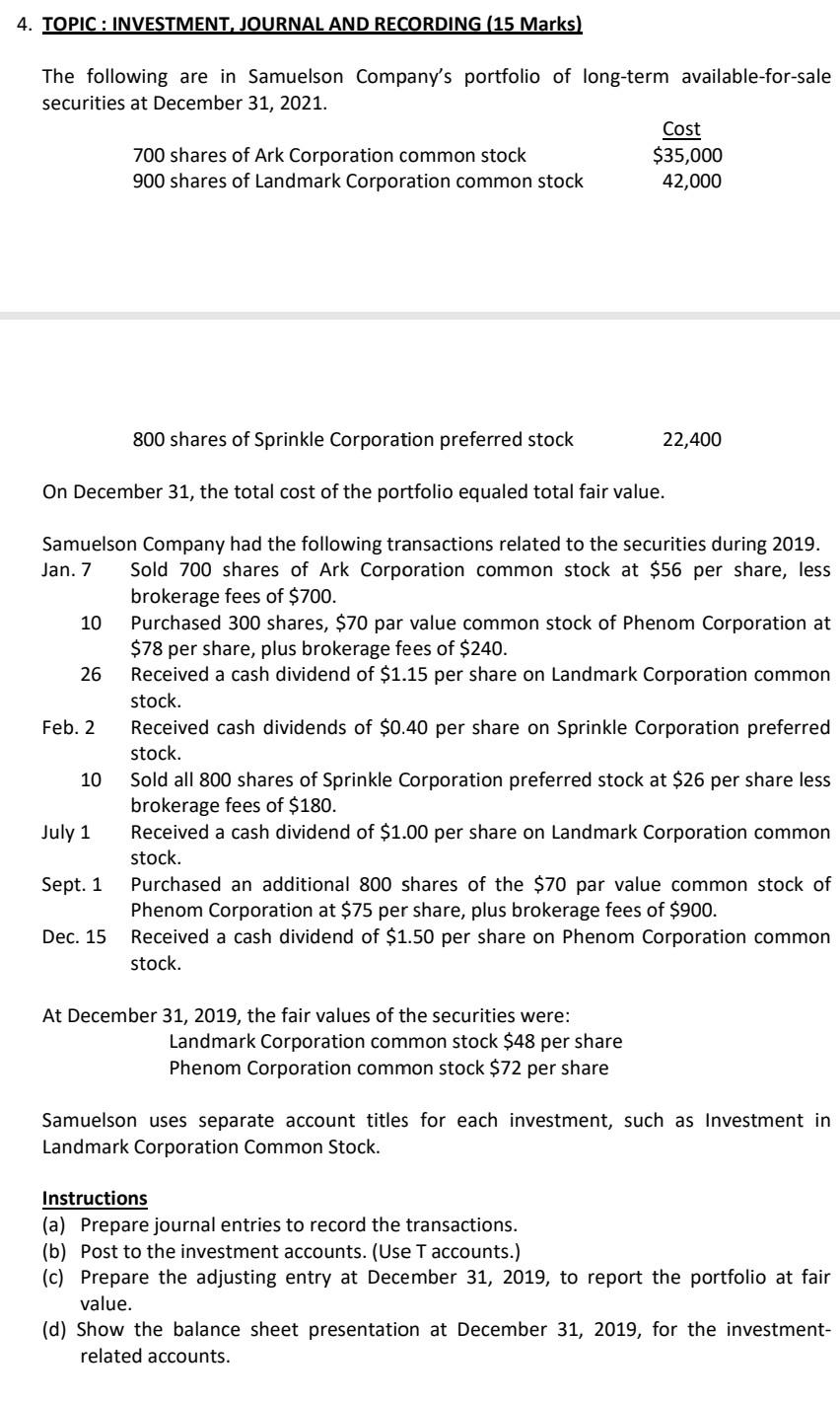 of Cash Flows For the Year Ended December 31, 2020 Sources of