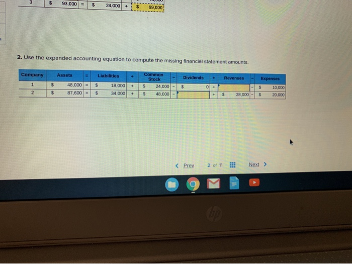  3 l $ 93,000|=|$ 24,000 | +: $ 69,000 2. Use