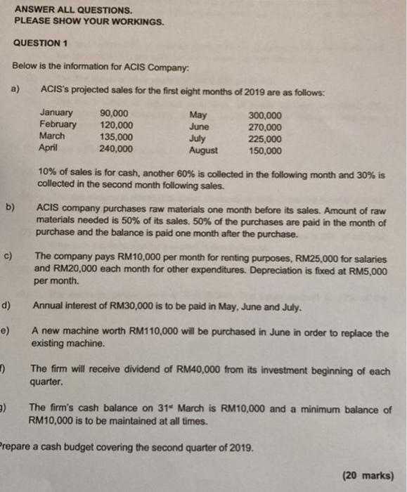  Do it step by step with clear explanation Subject : Financial