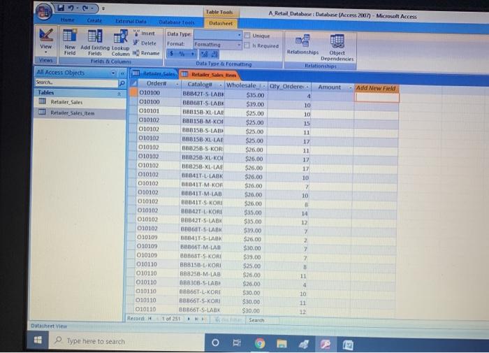 query as "Sales Detail" for use in subsequent queries. Format the amount