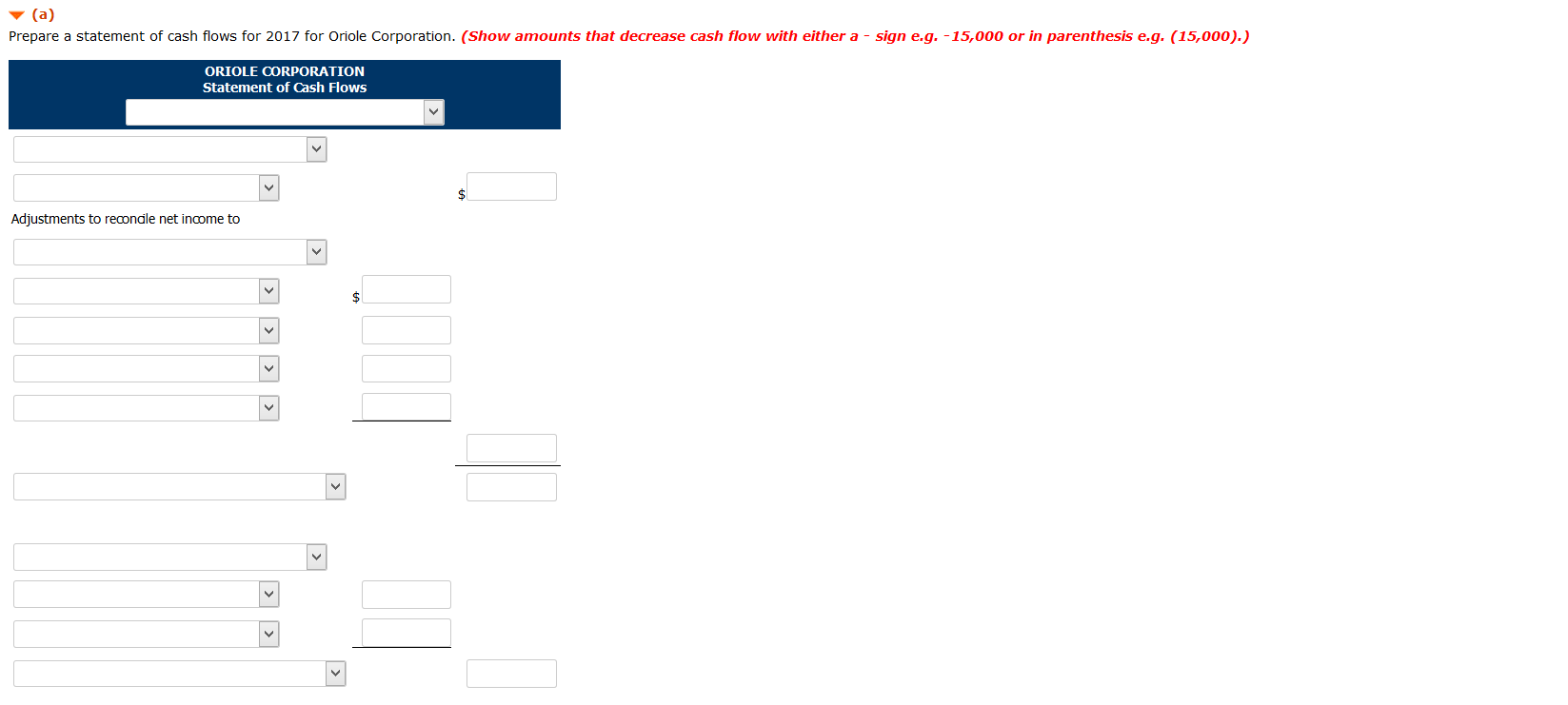 Corporation is presented below. December 31 Assets Cash Accounts receivable Inventory Land