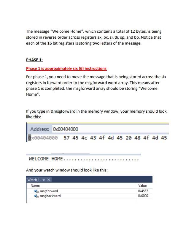 WORD 6 DUP(?) restore_esp DWORD ? .code main proc mov restore_esp, esp