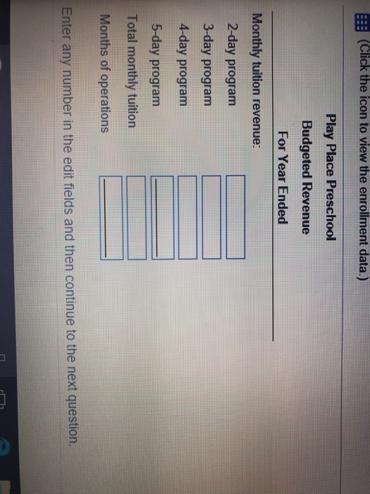 per school year. Monthly tuition for the eight-month school year varies depending