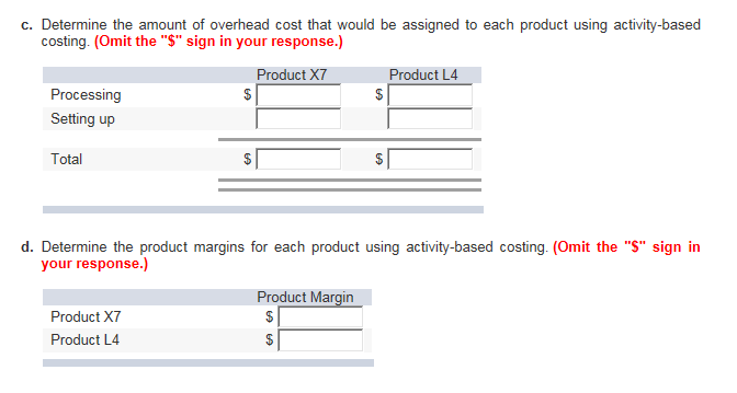 pools-Processing, Setting r. The company's overhead costs, which consist of factory utilities