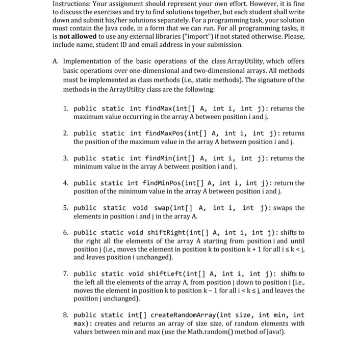  Instructions: Your assignment should represent your own effort. However, it is