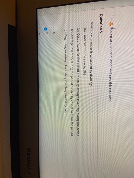 method of comparing a ratio is with an industry average. Three other