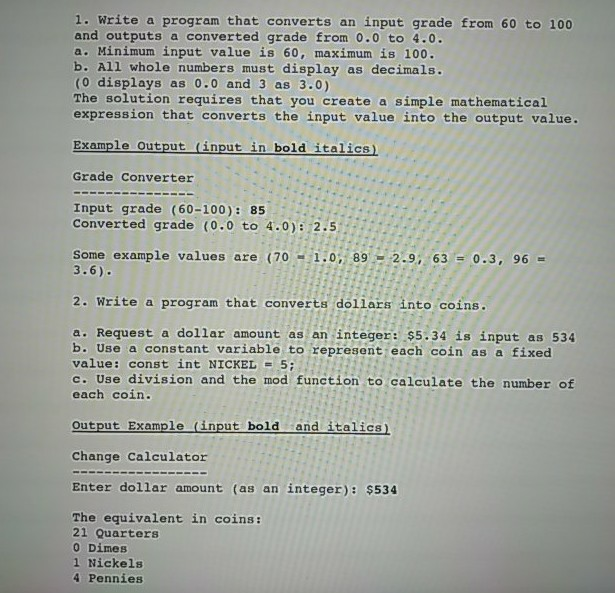  it's a computer programming c++ .please give me right programming answer