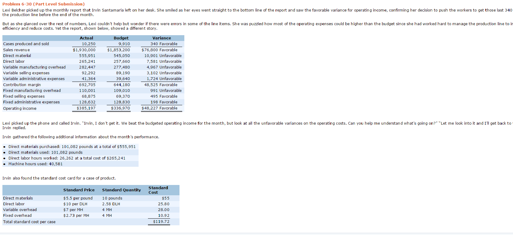 Please explain how you got answers, thanks. Problem 6-30 (Part Level Submission)