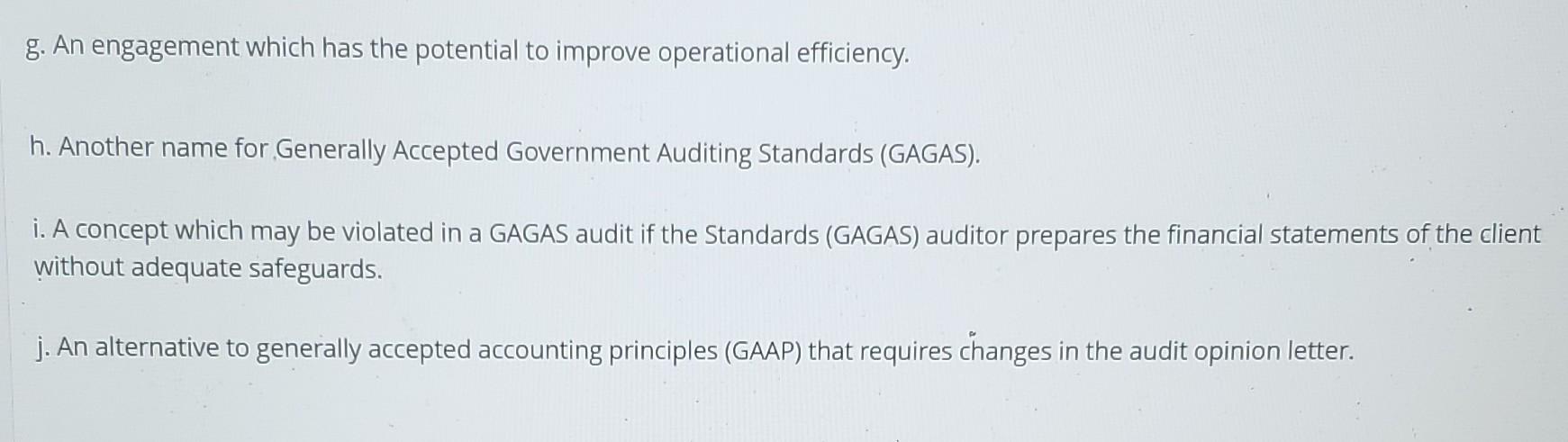 evaluation of an audit organization's work. b. A threat to rational decision-making