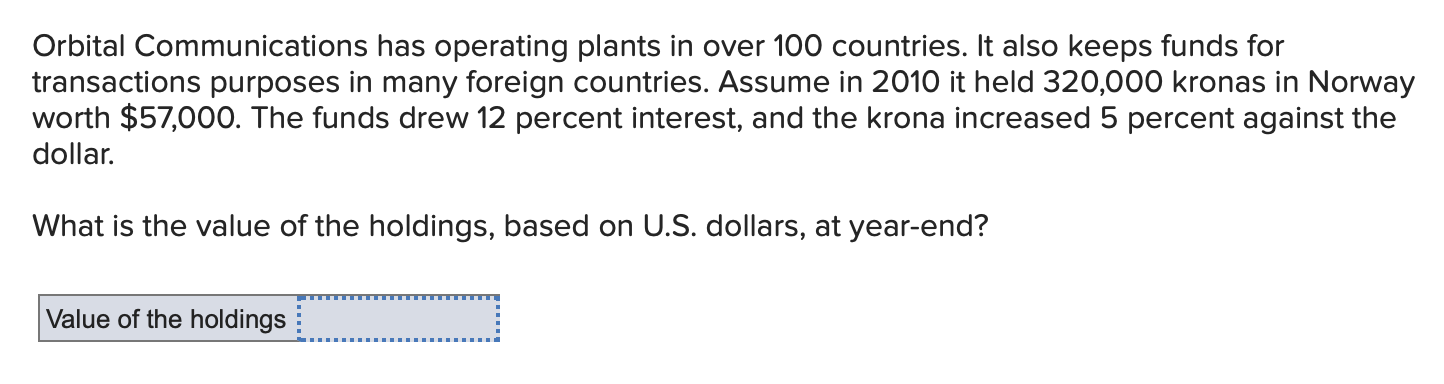 Orbital Communications has operating plants in over 100 countries. It also