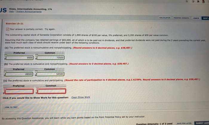  JS Keteo Sintermediate Accounting, 17e CALCULATOR PRINTER VERSION BACK NEXT Exercise