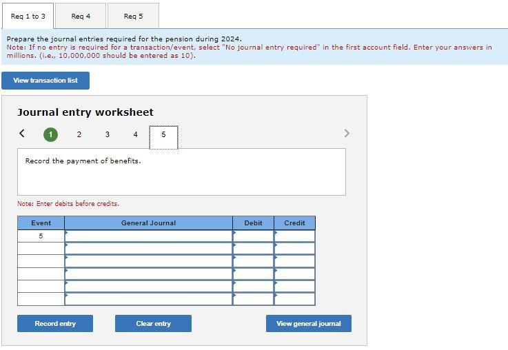 T-accounts useful.] 5. What amount will Beale report In its 2024 balance