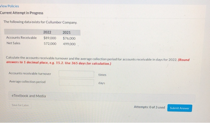  View Policies Current Attempt in Progress The following data exists for