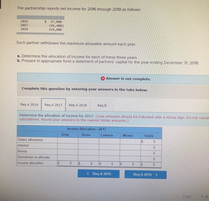 Gray, Stone, and Lawson open an accounting practice on January 1, 2016