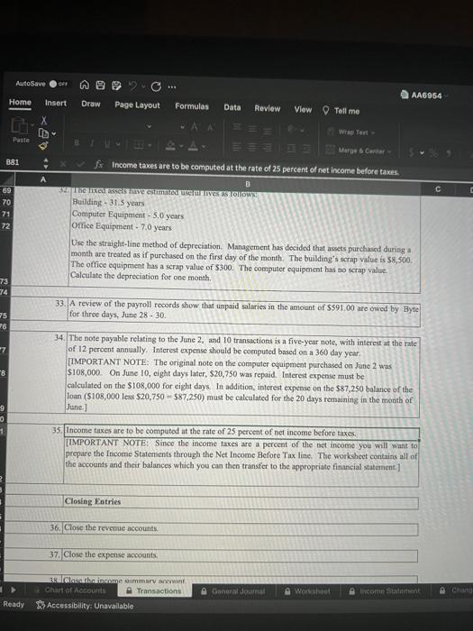 A Byte of Accounting. Ine. Genoral Journal A Byte of Accounting, lnc.