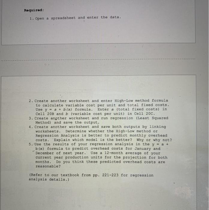 "Regression Analysis" and turn in the Excel file including your recommendations. Feel