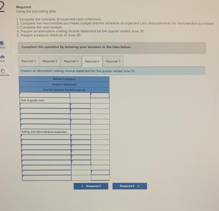 for cash and 40% on credit Credit sales are collected in the