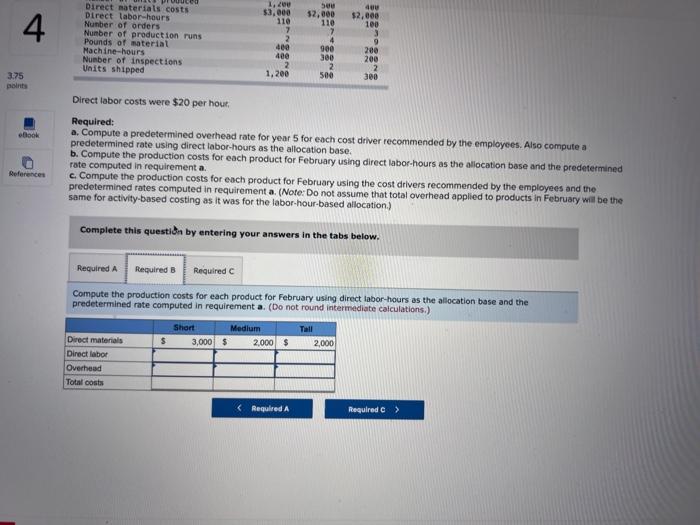 short, medium, and tall, it presently applies ovorhead using a predetermined rate