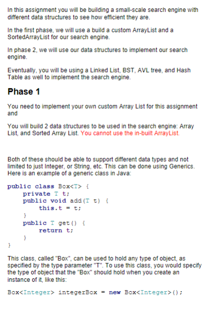 import java.lang.reflect.Array; public class ArrayList extends List { private int size;