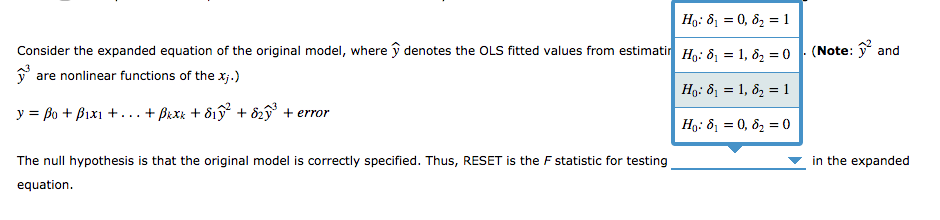 satisfies assumption MLR.4: y = Bo + B1X1 + ... + Bxxx