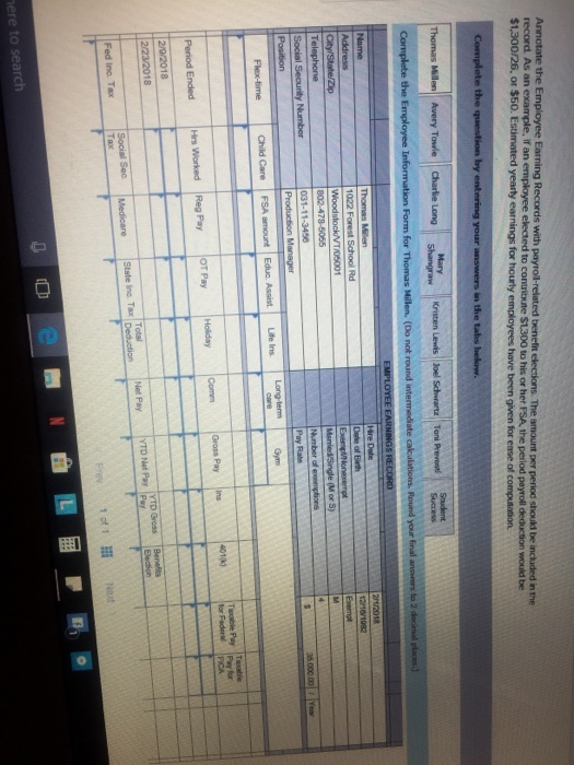 FT, exempt No. of Exemptions: 4 Pay Rate: 35,000/year 2 Avery Towle