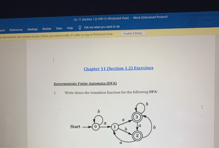  Ch. 11 (Section 1.2) HW (1) (Protected view) - Word (Unlicensed