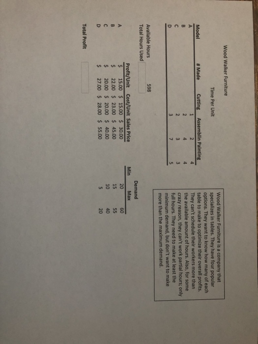 please provide answer in excel format with any formulas or functions in